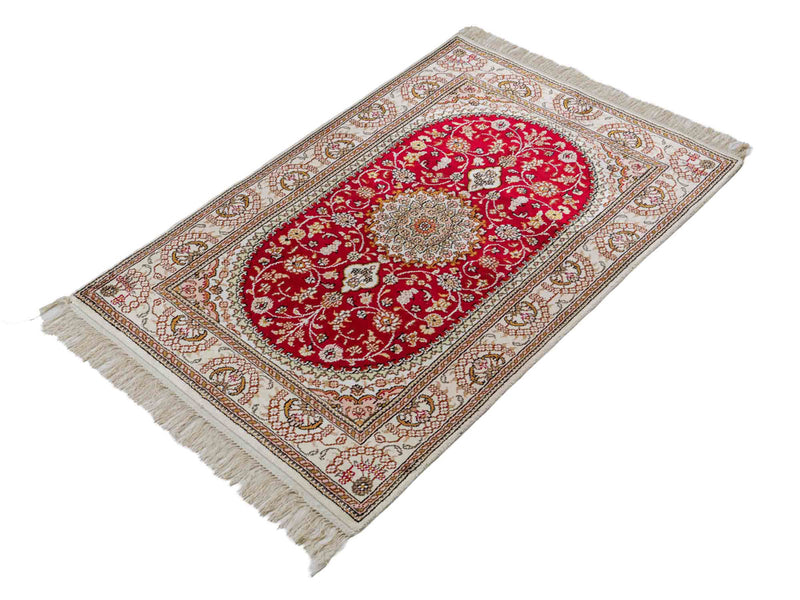 Silk matta - China Silk - 120 x 78 cm - röd
