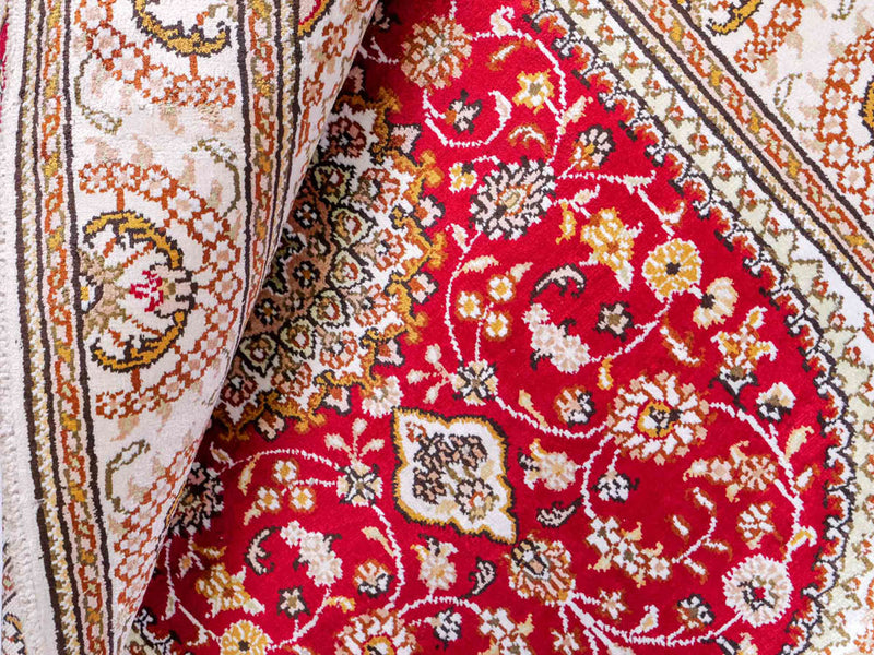 Silk matta - China Silk - 122 x 81 cm - röd