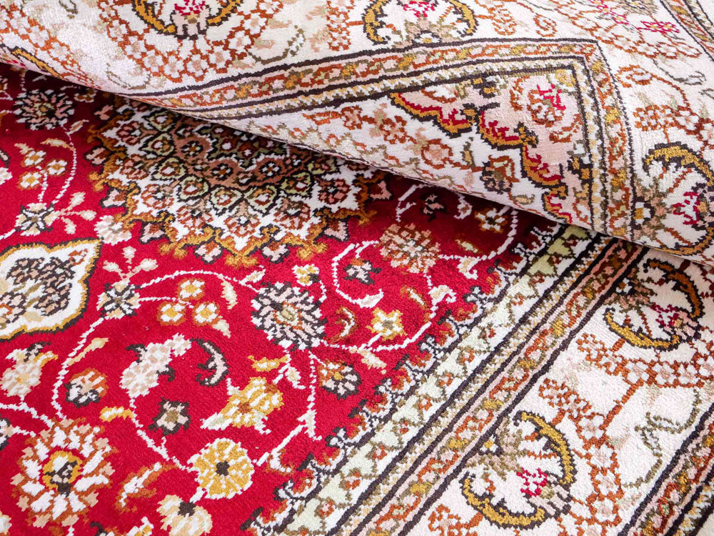 Silk matta - China Silk - 122 x 81 cm - röd