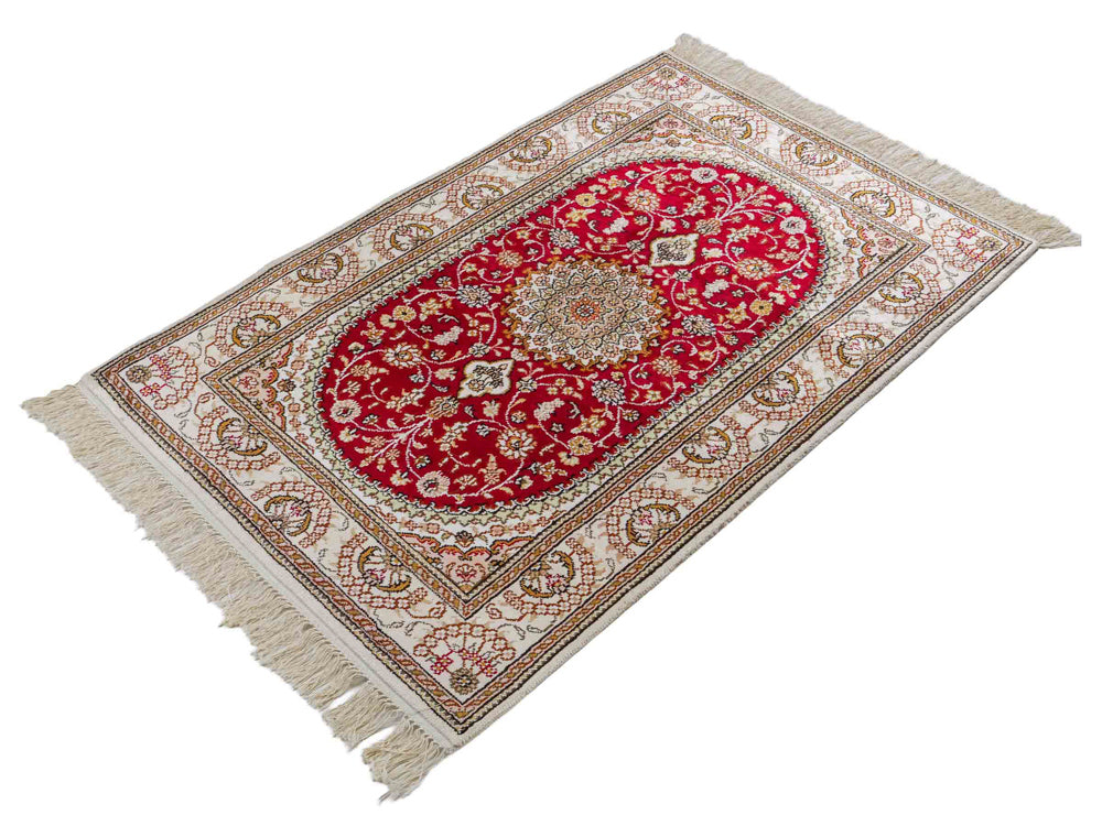 Silk matta - China Silk - 122 x 81 cm - röd