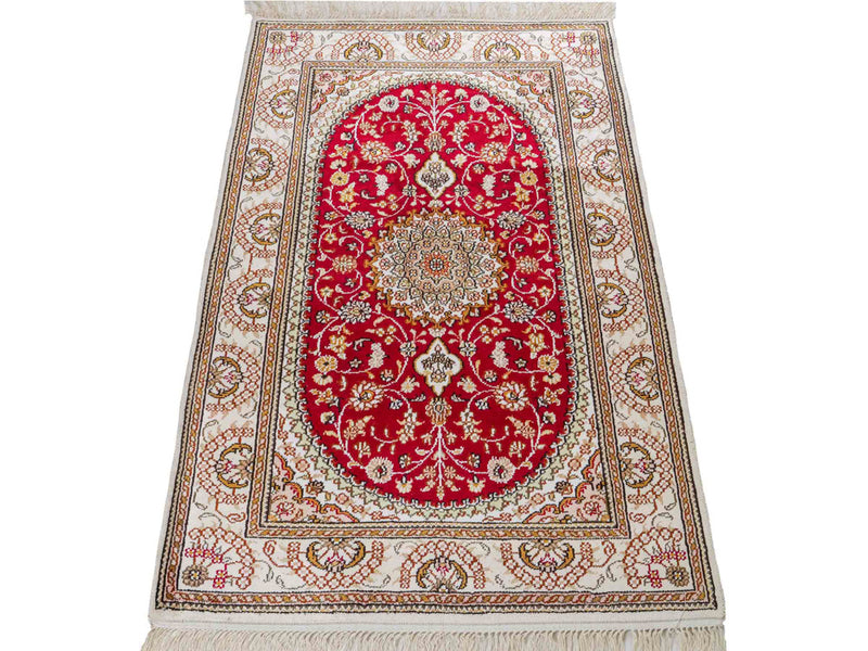 Silk matta - China Silk - 122 x 81 cm - röd