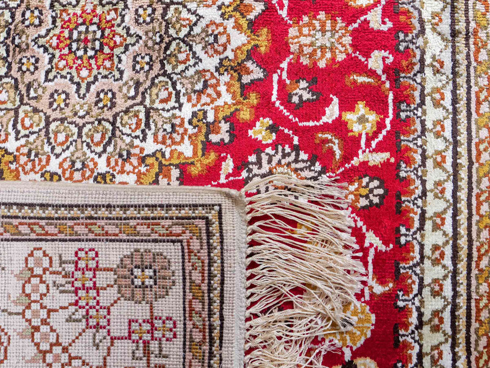 Silk matta - China Silk - 122 x 81 cm - röd