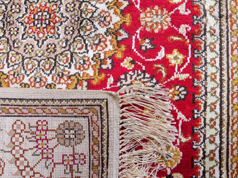 Silk matta - China Silk - 122 x 81 cm - röd