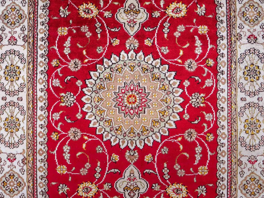 Silk matta - China Silk - 120 x 77 cm - röd