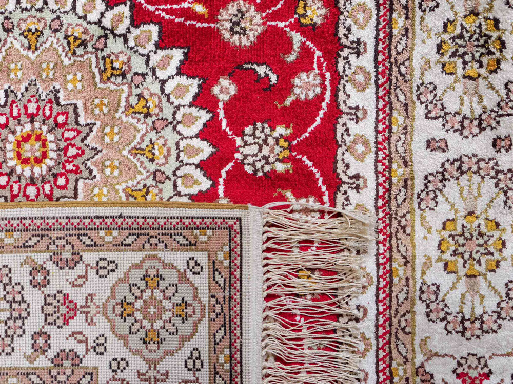 Silk matta - China Silk - 120 x 77 cm - röd