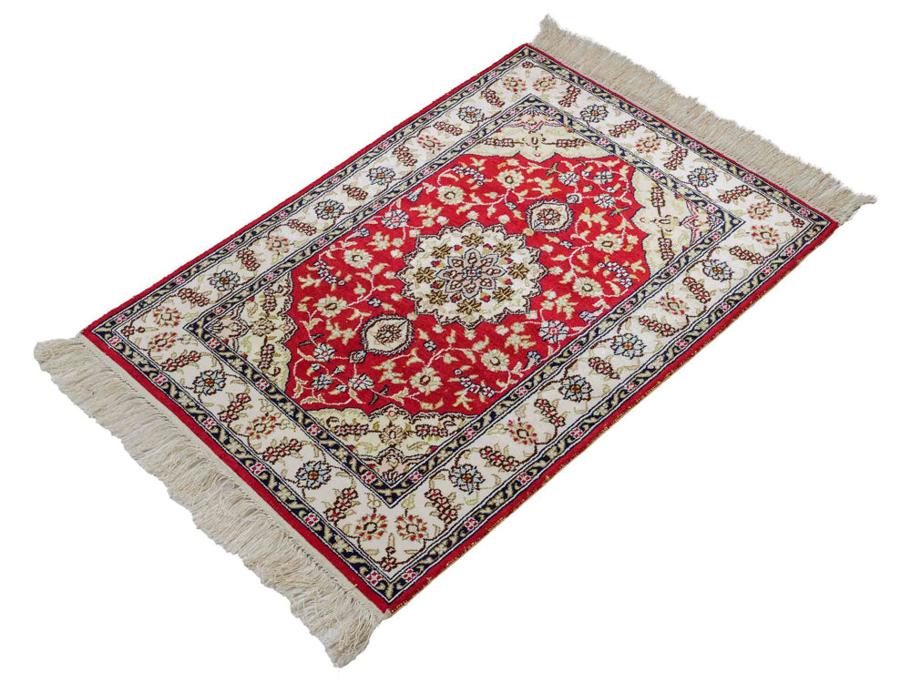 Silk matta - China Silk - 89 x 60 cm - röd