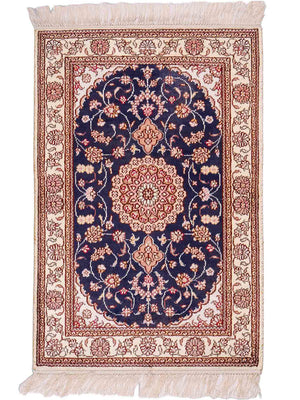 Silk matta - China Silk - 92 x 62 cm - mörkblå