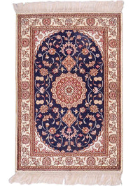 Silk matta - China Silk - 92 x 62 cm - mörkblå