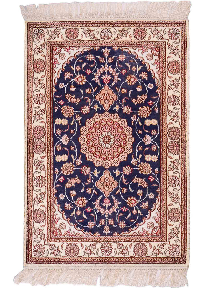 Silk matta - China Silk - 92 x 62 cm - mörkblå