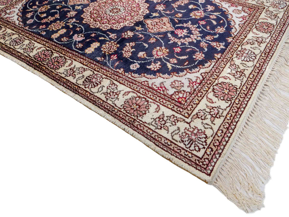 Silk matta - China Silk - 92 x 62 cm - mörkblå