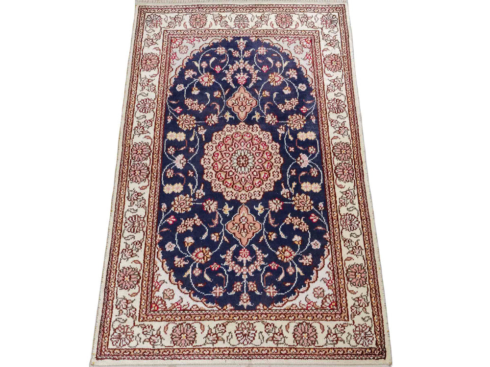 Silk matta - China Silk - 92 x 62 cm - mörkblå