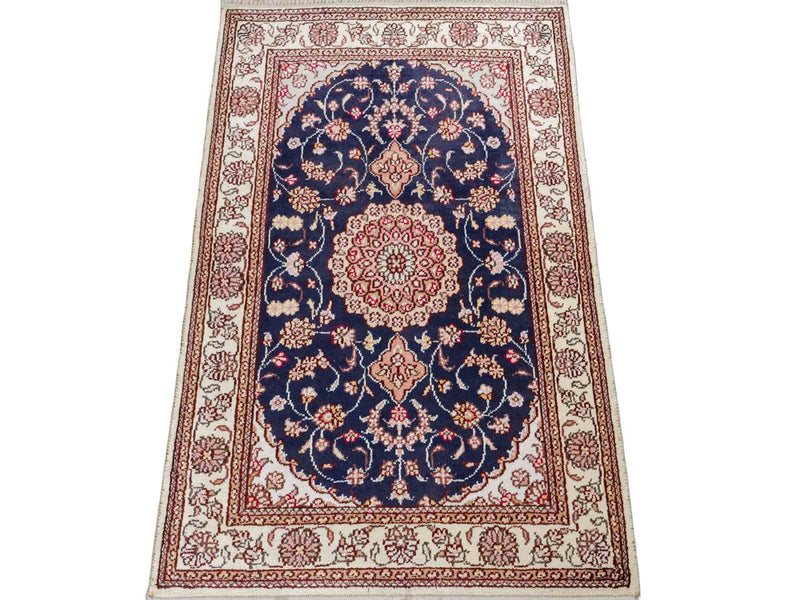 Silk matta - China Silk - 92 x 62 cm - mörkblå