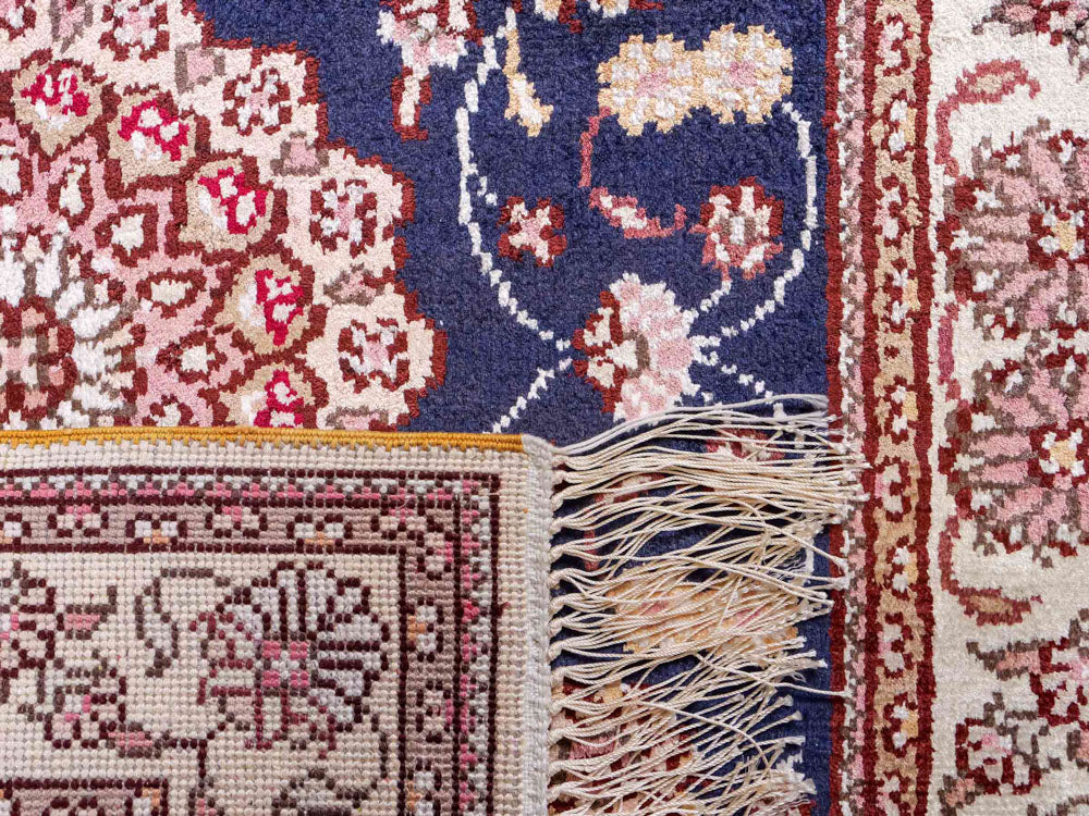 Silk matta - China Silk - 92 x 62 cm - mörkblå