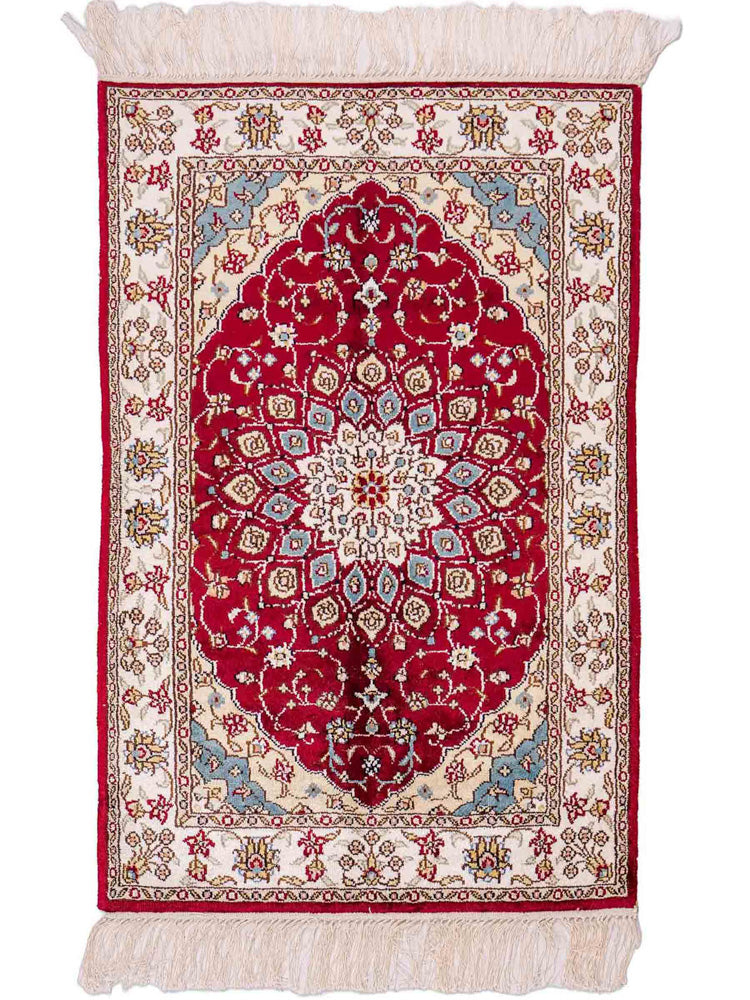 Silk matta - China Silk - 87 x 56 cm - röd