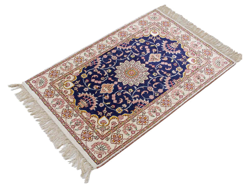 Silk matta - China Silk - 91 x 61 cm - mörkblå