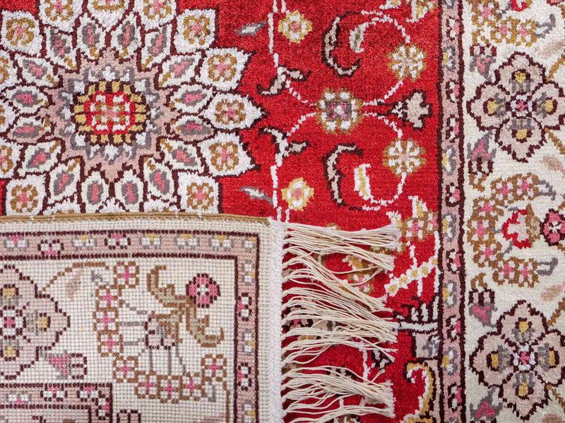 Silk matta - China Silk - 92 x 60 cm - röd