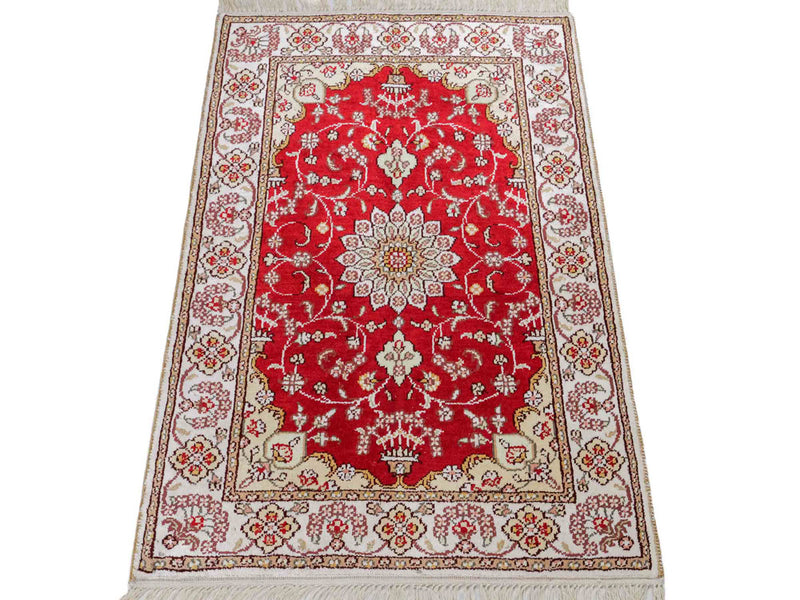 Silk matta - China Silk - 90 x 62 cm - röd