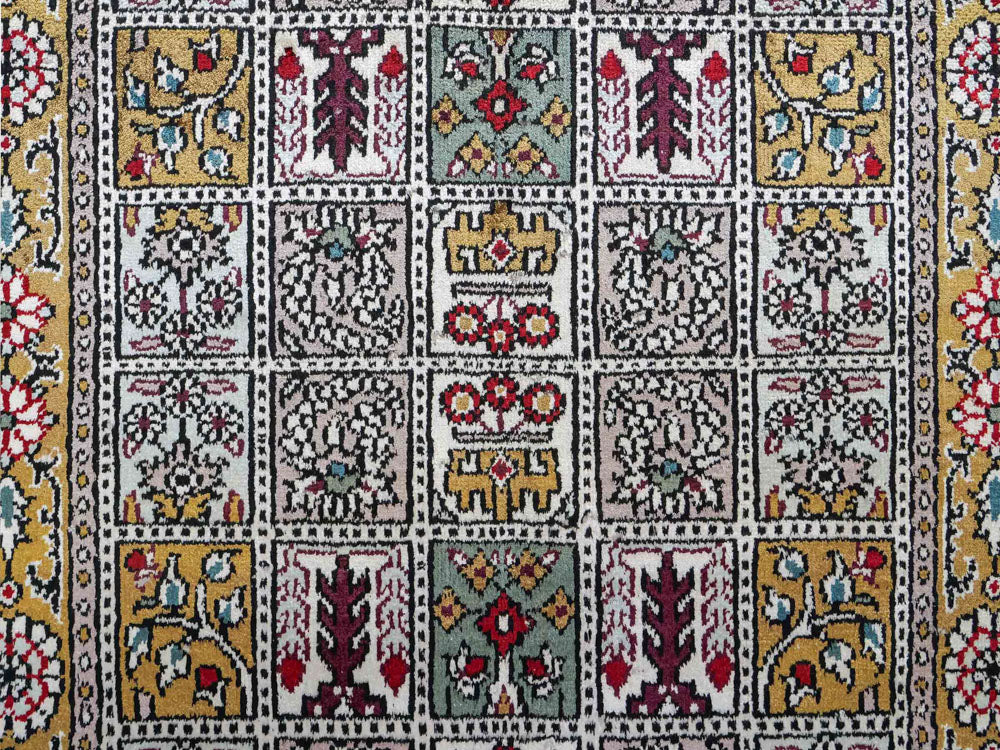 Seidenteppich - China Seide - 93 x 63 cm - mehrfarbig