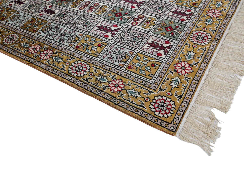 Seidenteppich - China Seide - 93 x 63 cm - mehrfarbig