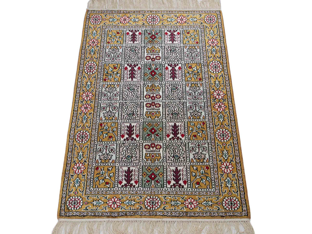 Seidenteppich - China Seide - 93 x 63 cm - mehrfarbig