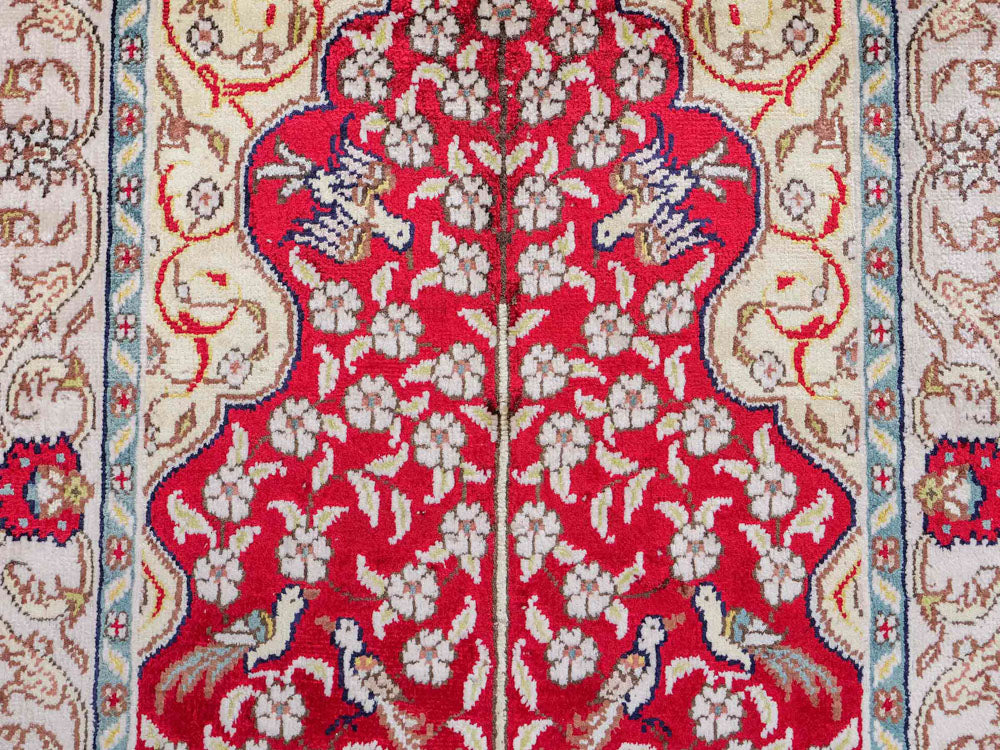 Silk matta - China Silk - 87 x 58 cm - ljusröd