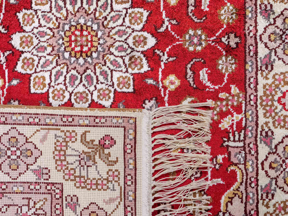 Silk matta - China Silk - 91 x 60 cm - röd