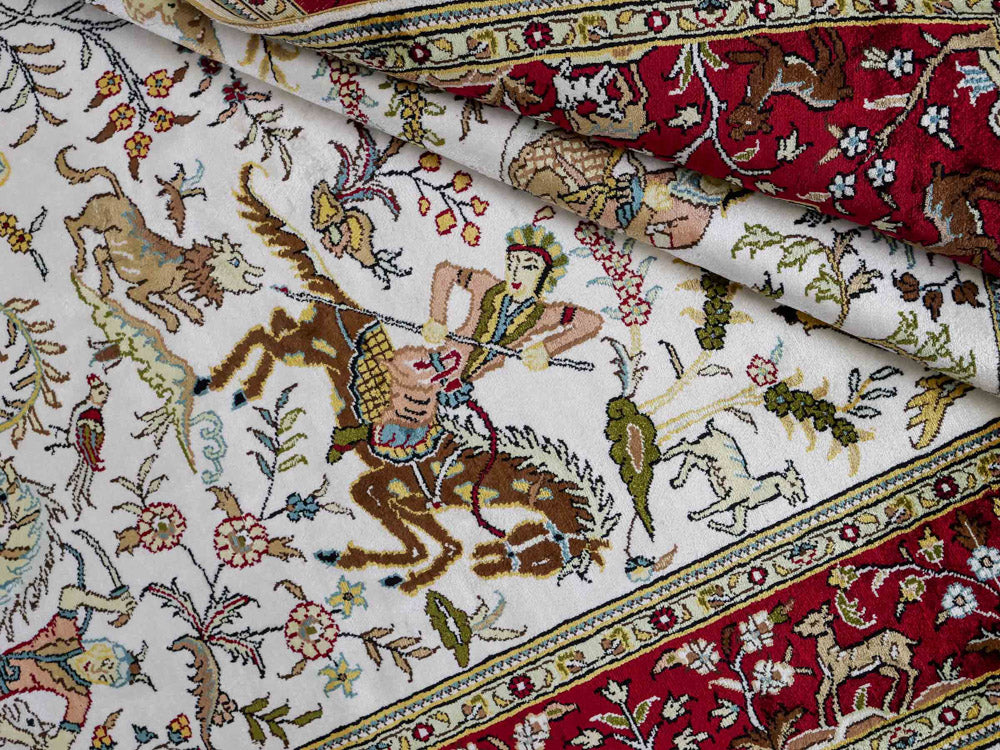 Seidenteppich - China Seide - 180 x 123 cm - beige