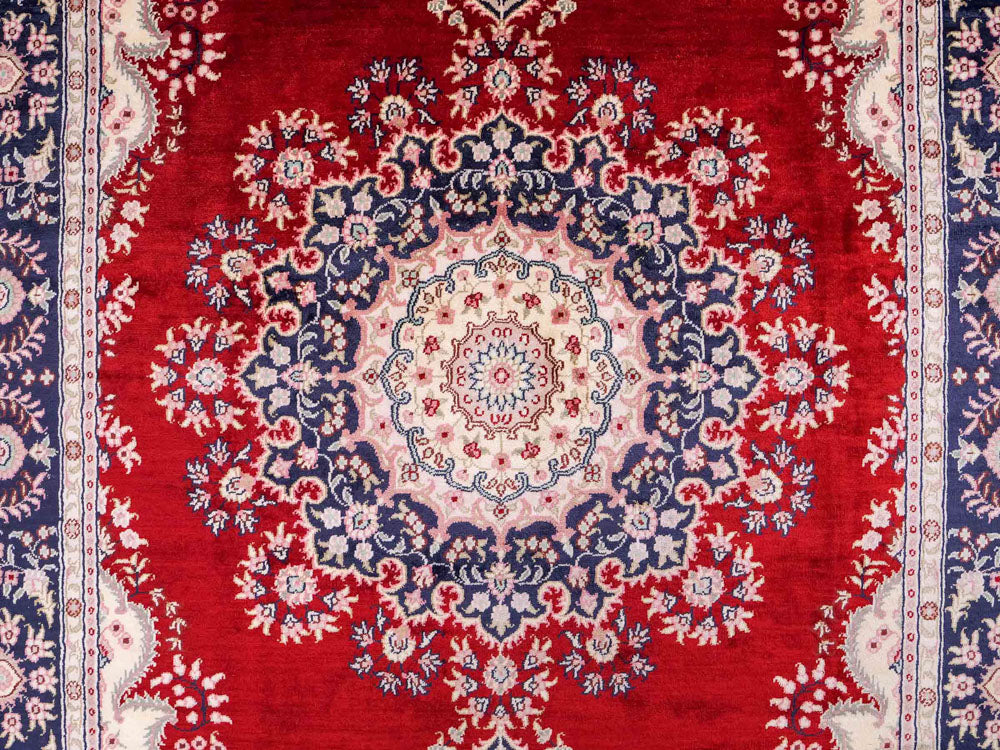 Silk matta - China Silk - 186 x 121 cm - röd