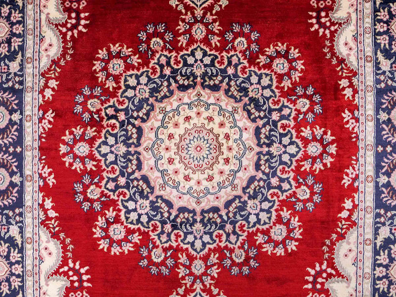 Silk matta - China Silk - 186 x 121 cm - röd