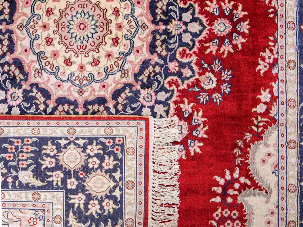 Silk matta - China Silk - 186 x 121 cm - röd