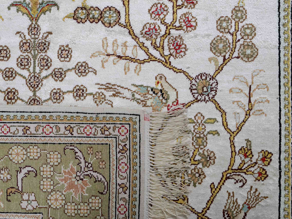 Seidenteppich - China Seide - 183 x 124 cm - beige