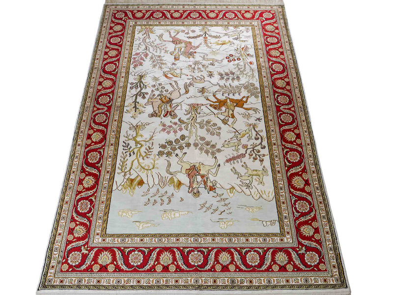 Kinesisk silke Mattan 184x125cm - Oriental Carpet