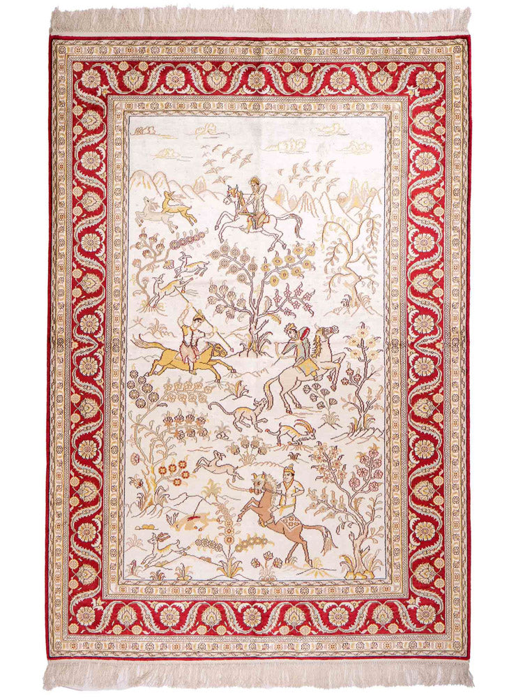 Kinesisk silke Mattan 185x127cm - Oriental Carpet