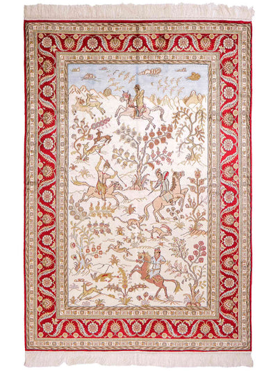 Kinesisk silke Mattan 124x176cm - Oriental Carpet