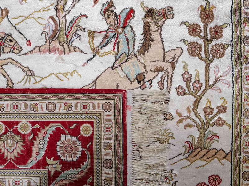 Seidenteppich - China Seide - 176 x 124 cm - beige