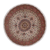 Persisk matta - Tabriz - Royal runt  - 200 x 200 cm - beige