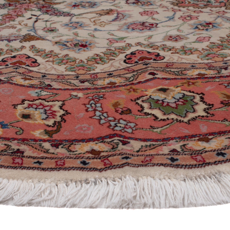 Persisk matta - Tabriz - Royal runt  - 200 x 200 cm - beige