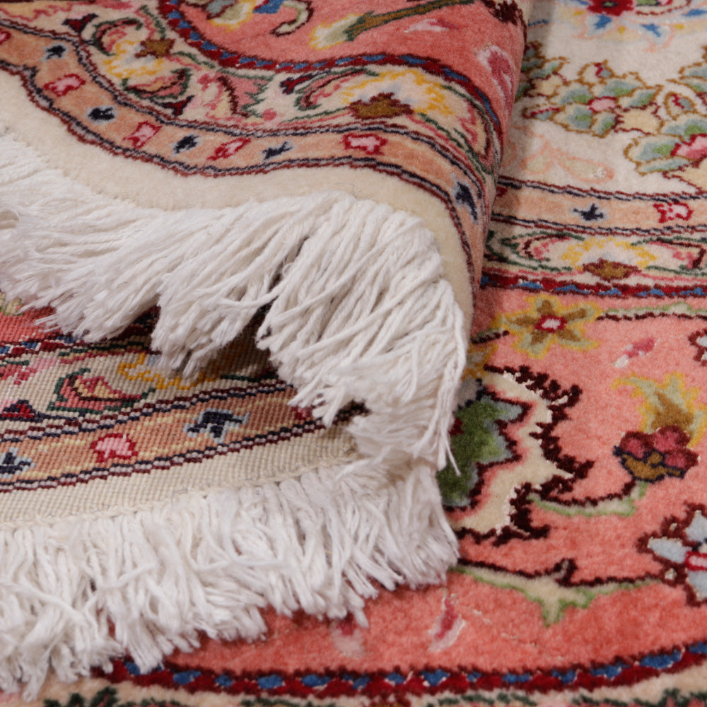 Persisk matta - Tabriz - Royal runt  - 200 x 200 cm - beige