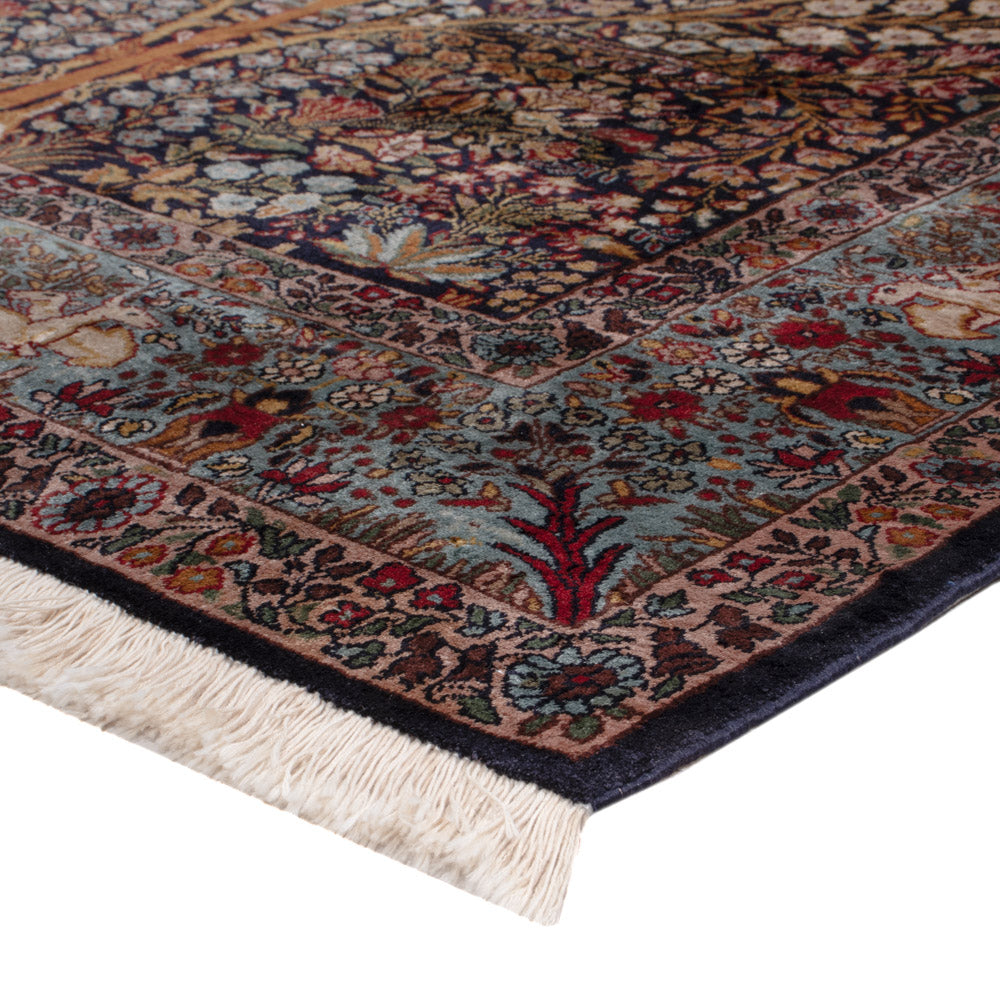 Sidenmatta - Kashmir Silk - 185 x 122 cm - mörkbrun