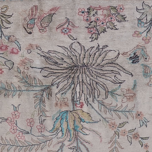 Sidenmatta - Kashmir Silk - 178 x 123 cm - beige