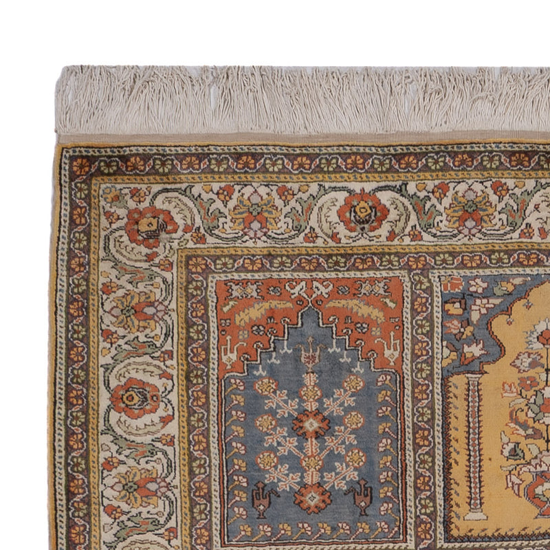 Seidenteppich - Kayseri - 214 x 153 cm - mehrfarbig