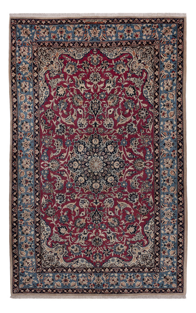 Persisk matta - Isfahan - Premium - 243 x 151 cm - mörk beige
