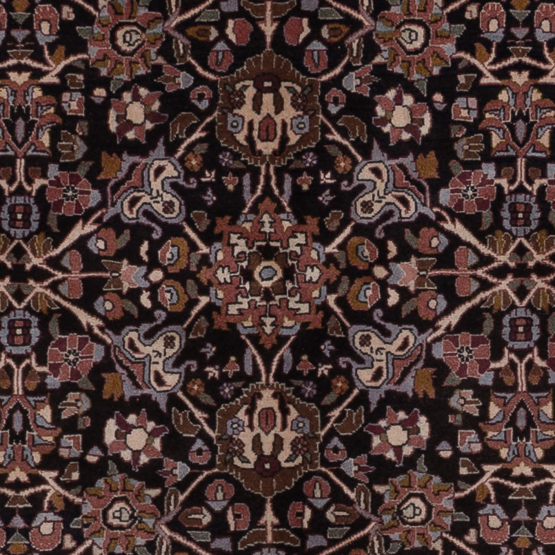 Persisk matta - Bijar - 246 x 143 cm - mörkbrun