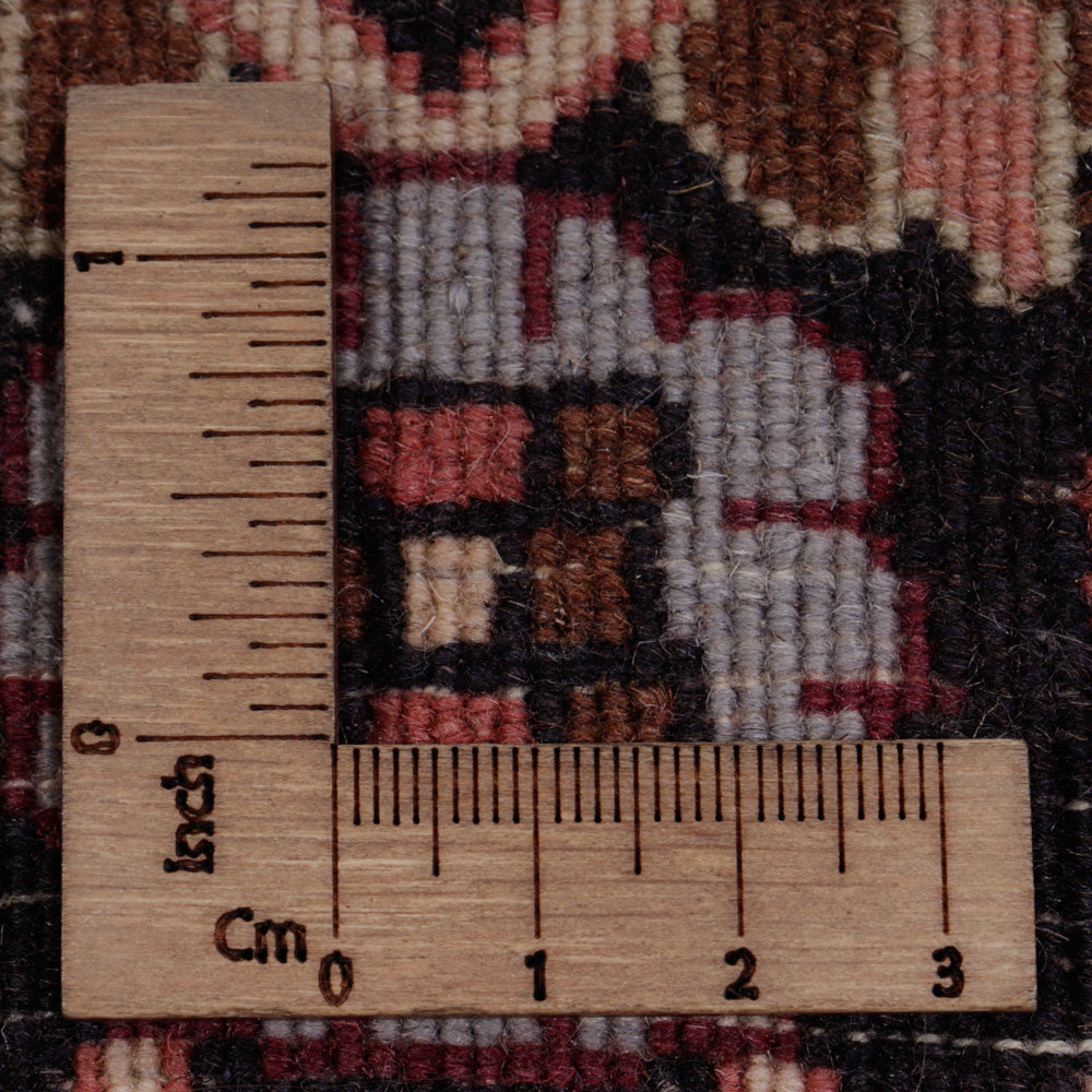 Persisk matta - Bijar - 246 x 143 cm - mörkbrun