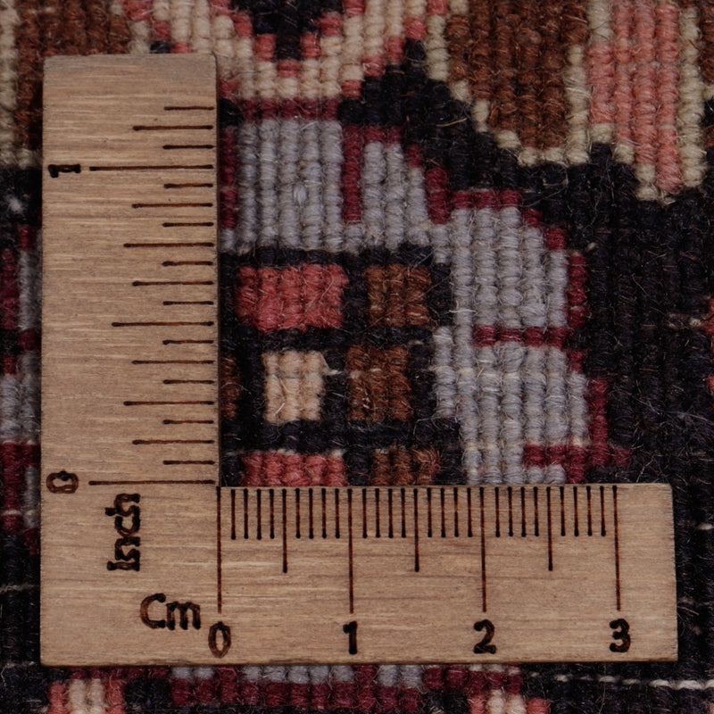 Persisk matta - Bijar - 246 x 143 cm - mörkbrun