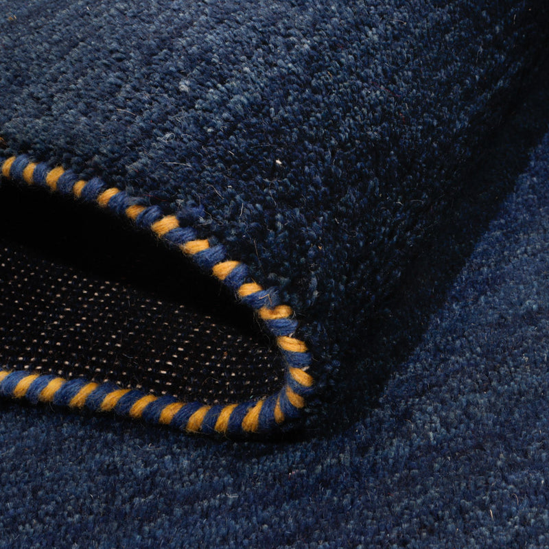 Gabbeh-matta - persisk - 186 x 124 cm - mörkblå