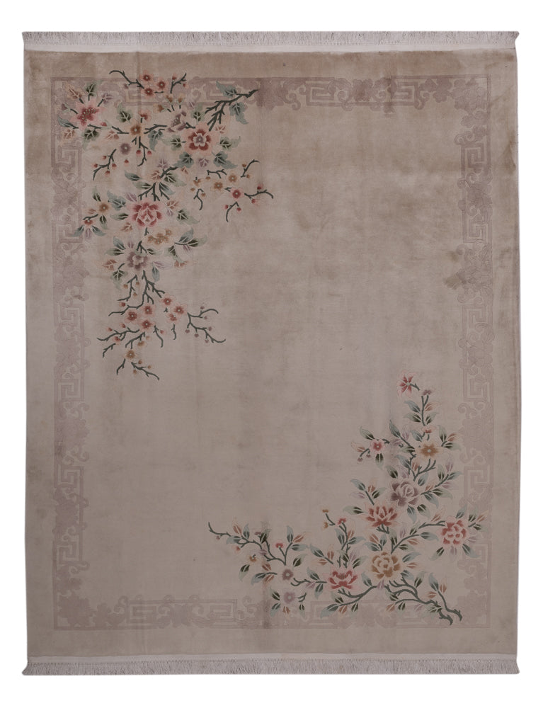 China Teppich - 307 x 240 cm - dunkelbeige