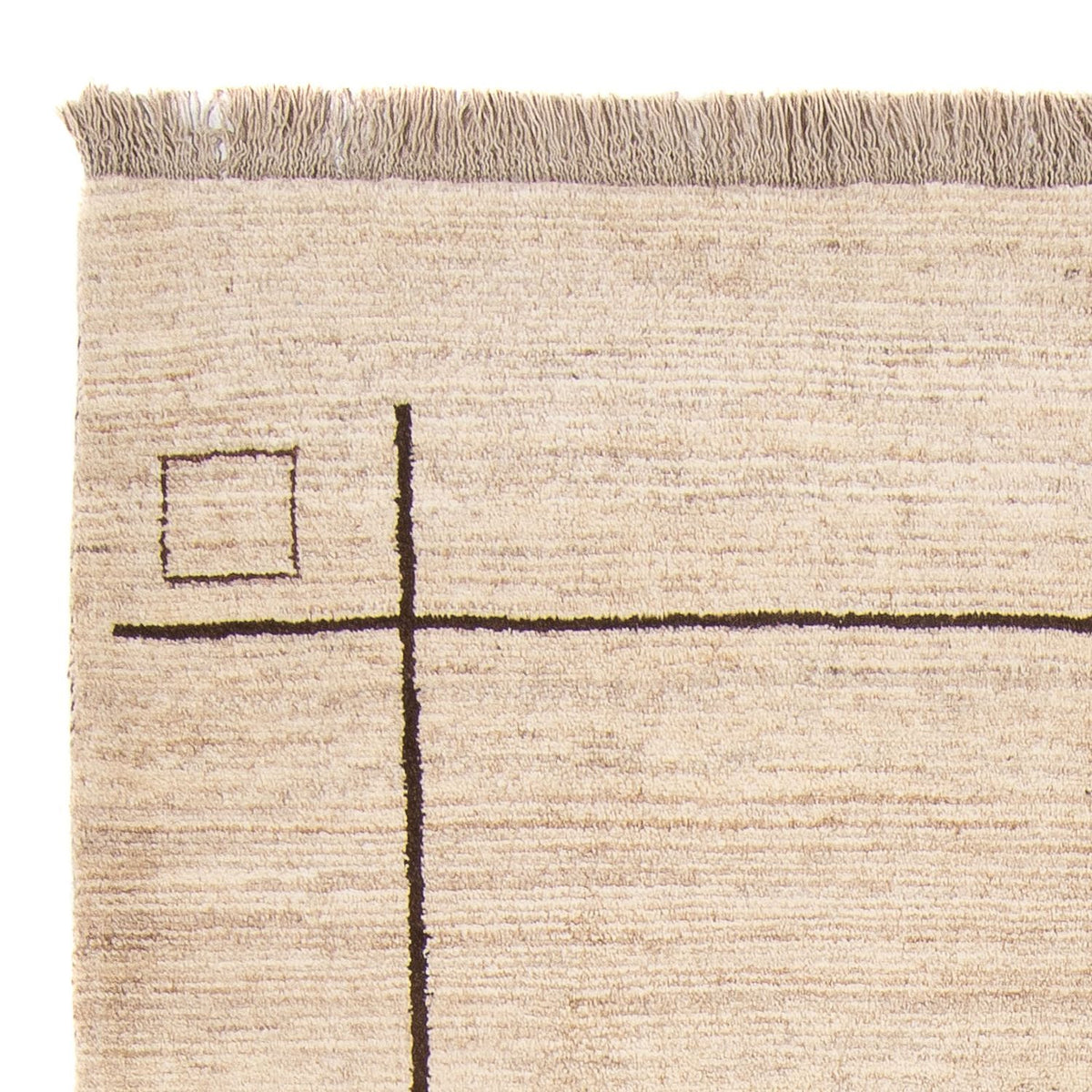 Berber matta - 205 x 158 cm - beige