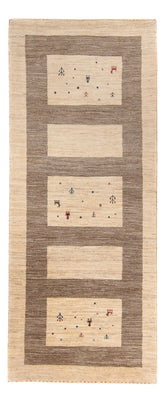 Runner Gabbeh-matta - Loribaft Persian - 209 x 83 cm - beige