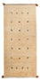 Runner Gabbeh-matta - persisk - 200 x 82 cm - beige